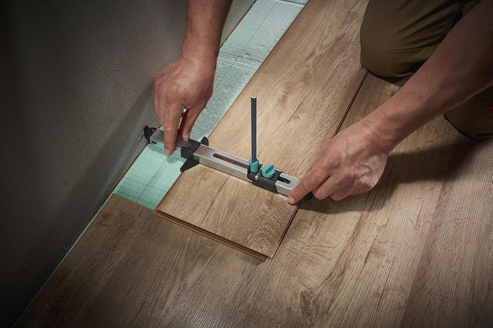 wolfcraft I Geling Set Laminat- und Designboden einpassen I 6976000 I Komplettset aus Universalwinke