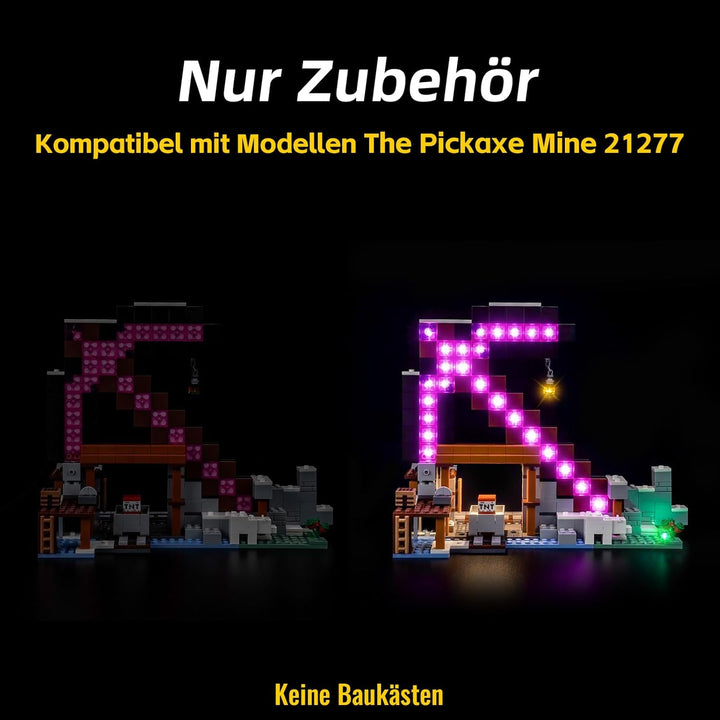 Led Licht Set Kompatibel mit Lego The Pickaxe Mine 21277 (Kein Modell), Dekorationsbeleuchtungsset C