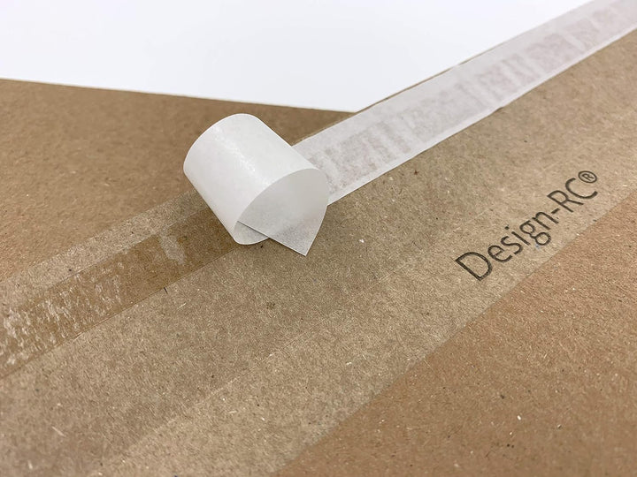 100 Umschläge, Design-RC®, aus Recycling-Papier in DIN lang = 229 x 114 mm (C6/5) mit Abziehstreifen