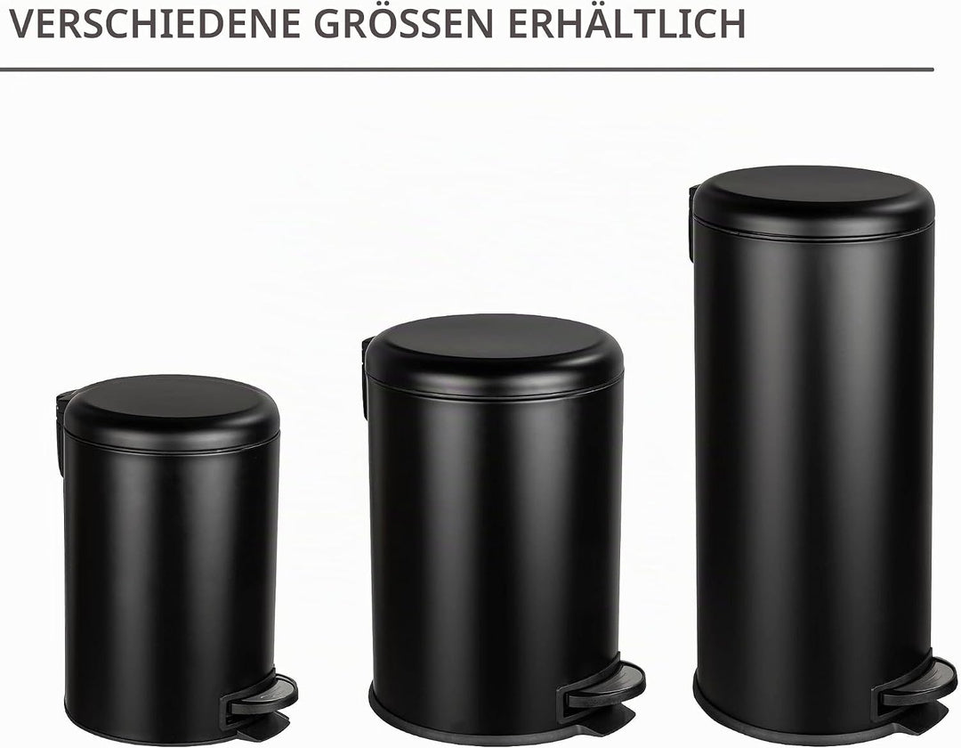 WENKO Küchen Abfalleimer Leman, 30 Liter, Mülleimer mit Absenkautomatik, Tretfunktion, herausnehmbar
