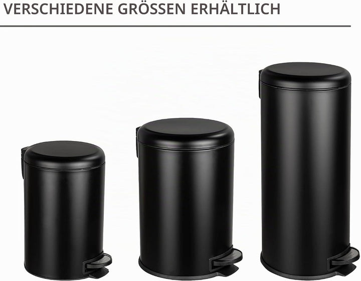 WENKO Küchen Abfalleimer Leman, 30 Liter, Mülleimer mit Absenkautomatik, Tretfunktion, herausnehmbar