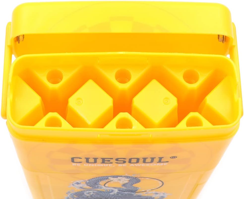 CUESOUL ANTIE Hard Dart Case, Hält 6 Steeldarts/Soft Tip Darts und zusätzliches Zubehör, mit Vier my