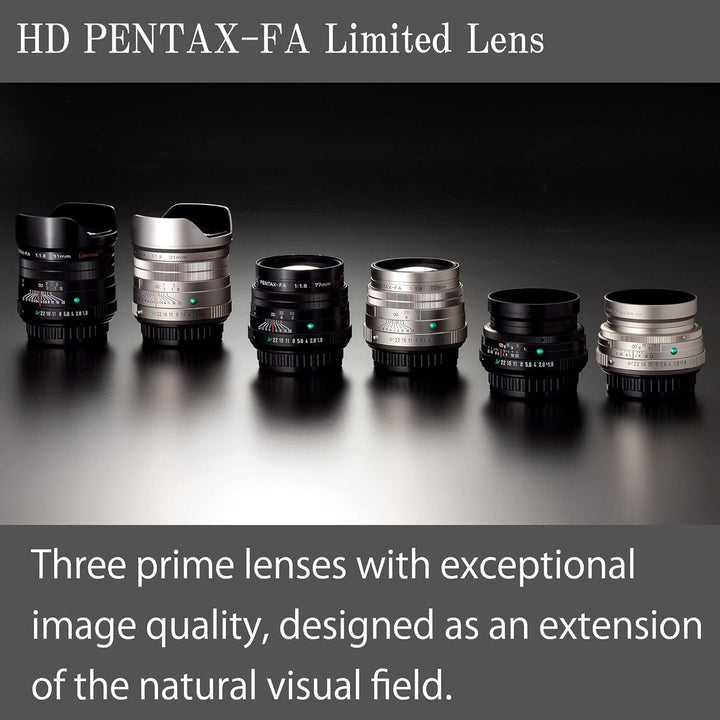 Pentax PENTAX-FA 43mmF1.8 Limited Silber Weitwinkelobjektiv mit leistungsstarker HD-Vergütung, für d