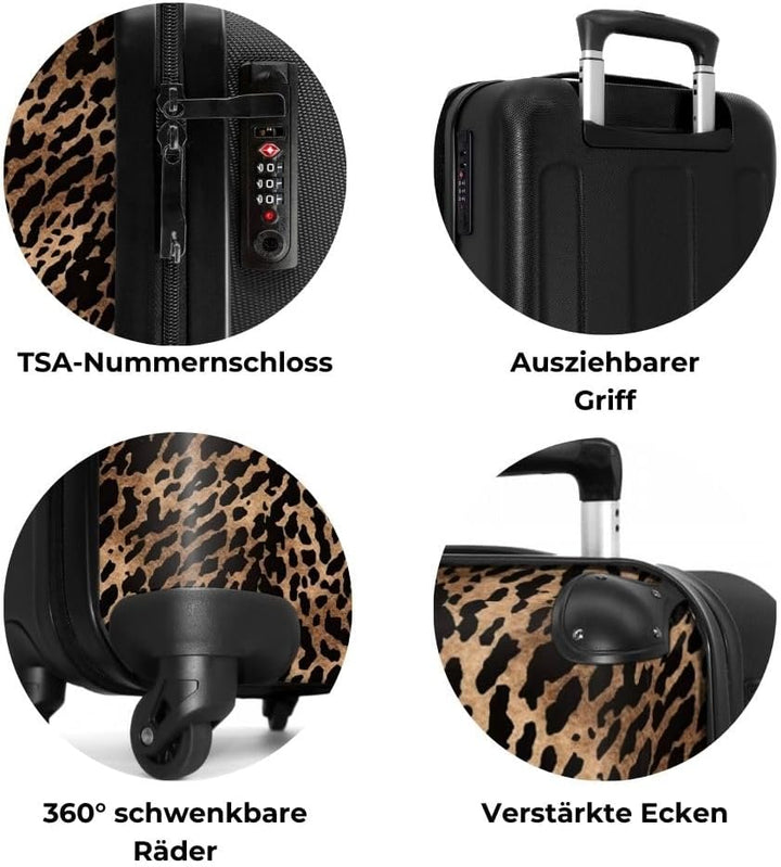 NoBoringSuitcases.com® Handgepäck, Hartschalenkoffer mit TSA Schloss, Trolley, Reisekoffer, Carry on