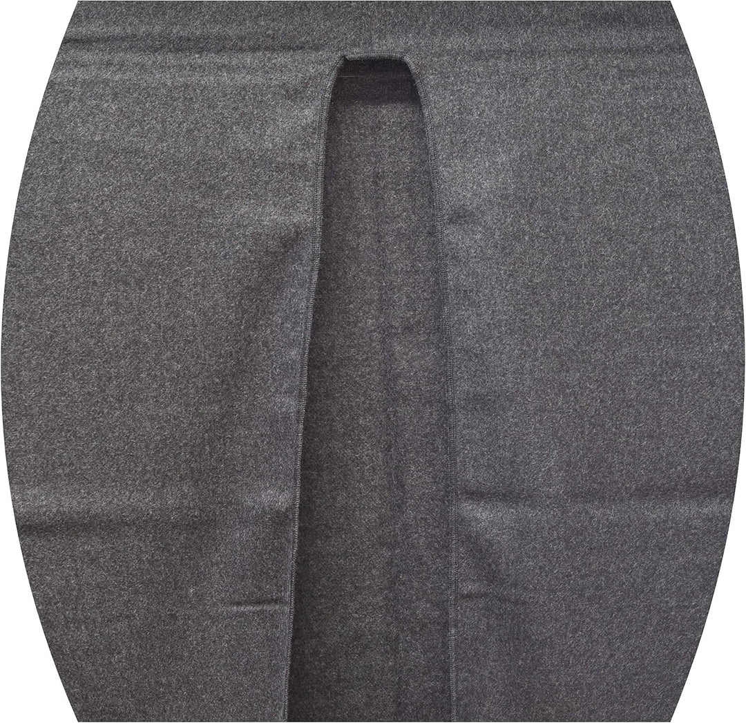 Toutacoo, Grosser Poncho mit Fransen - Damen - 02-grau, 02-grau