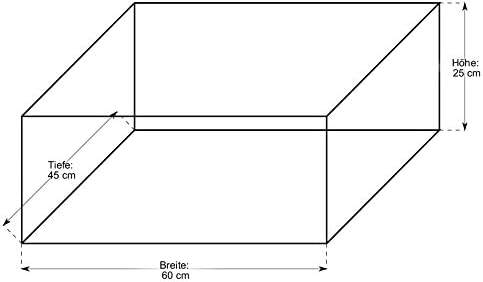 Backideen Regalkorb rechteckig, braun, T 45cm x B 60cm x H 25cm
