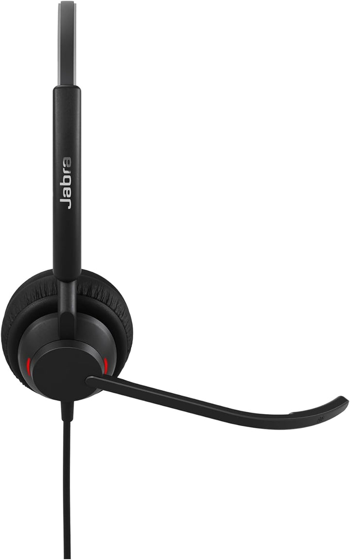 Jabra Engage 40 kabelgebundenes Stereo-Headset mit Inline Anrufsteuerung, geräuschunterdrückender 2-