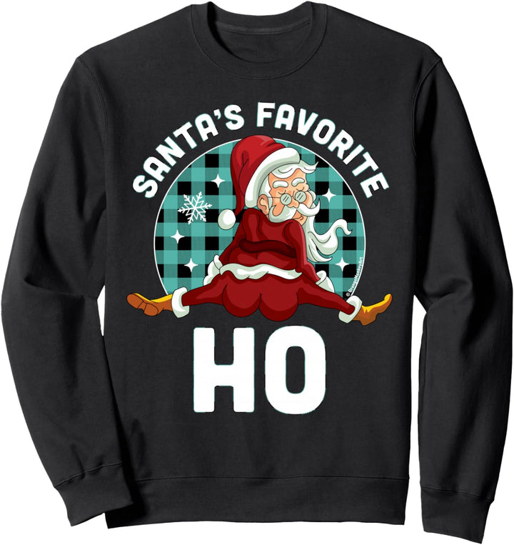 Santa's Favorite Ho Weihnachtspyjama Sweatshirt