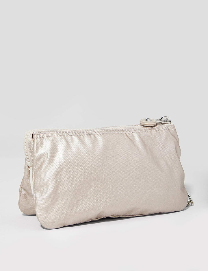 Kipling Damen Creativity L Tasche, Silber (Metallic Glow), 18.5x11x5 cm EU, Metallic Glow