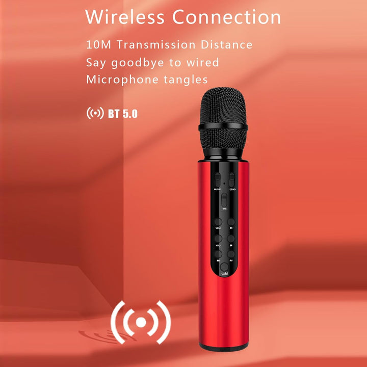 Drahtloses Bluetooth Karaoke Mikrofon, Tragbares Handheld -Lautsprecher Mikrofon für Home Party Gebu