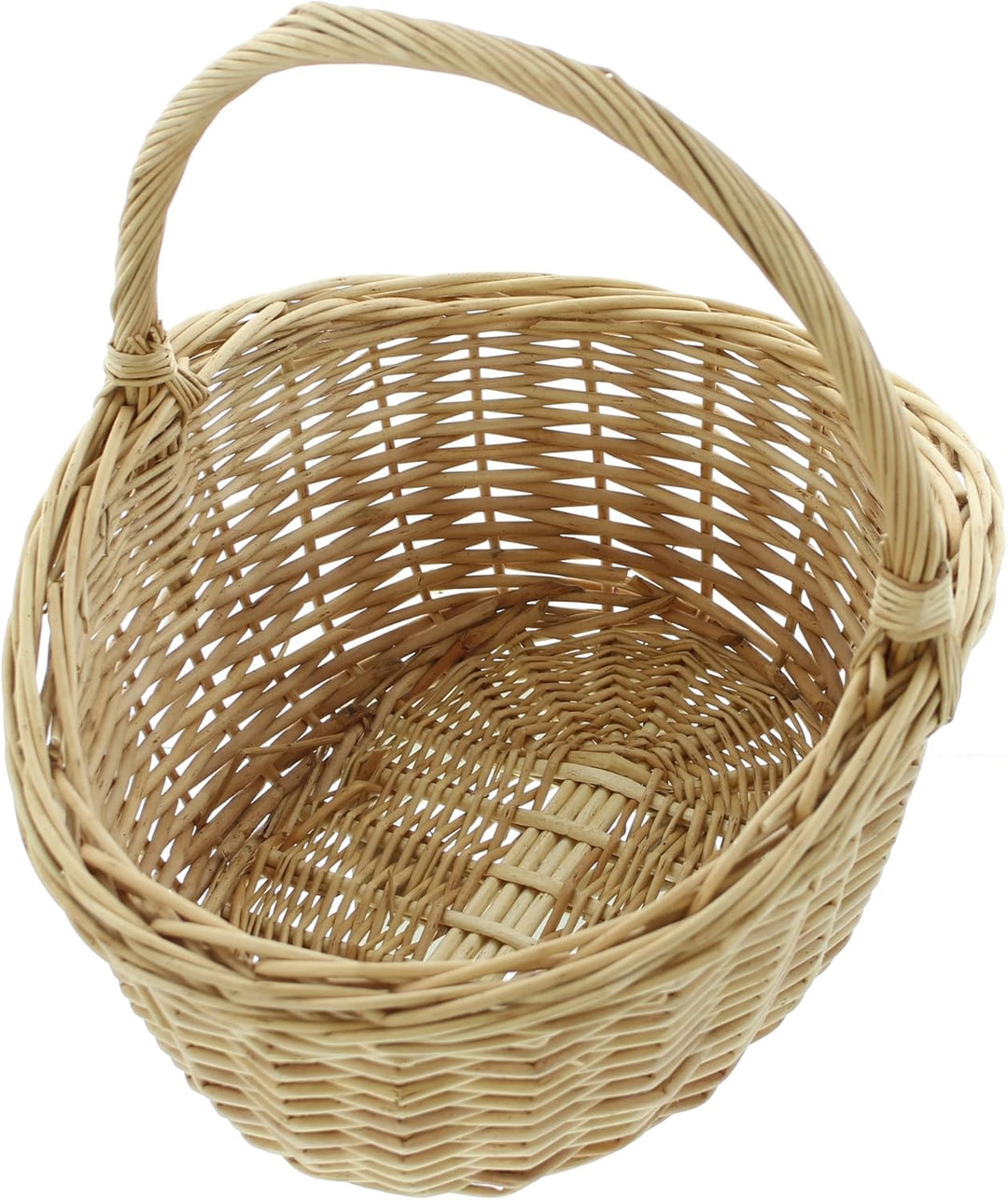 FRANK FLECHTWAREN Bügelkorb "Naturweiss", klein, 35 x 31 x 16 cm, GH 32 cm vielseitige Anwendung