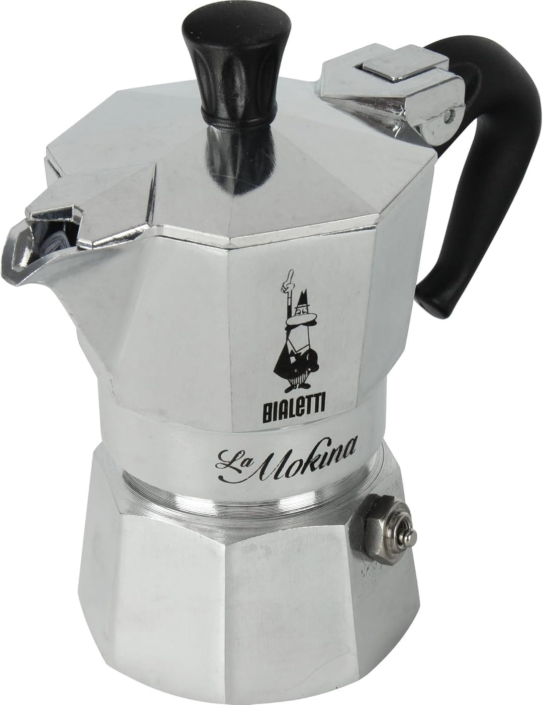 Bialetti BIA290493 Mokina Kaffeebereiter, 1/2 Tasse, Schwarz