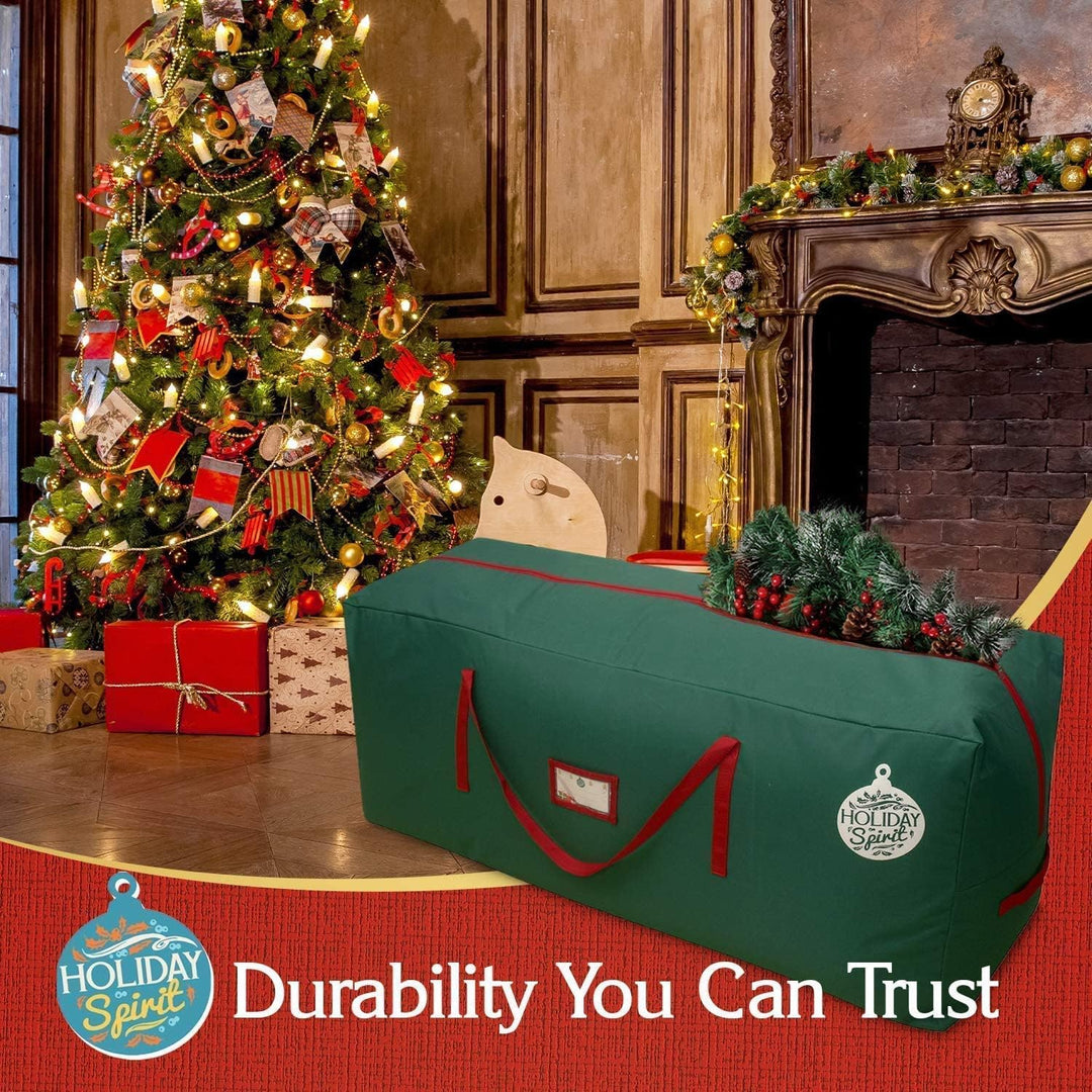 Holiday Spirit Green Christmas Tree Storage Bag - 7 FT…