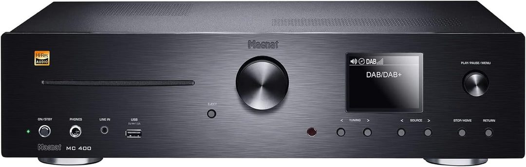 MC 400, Kompakter High-End Stereo Netzwerk/CD/DAB/FM-Receiver mit 200 Watt Maximal-Ausgangsleistung