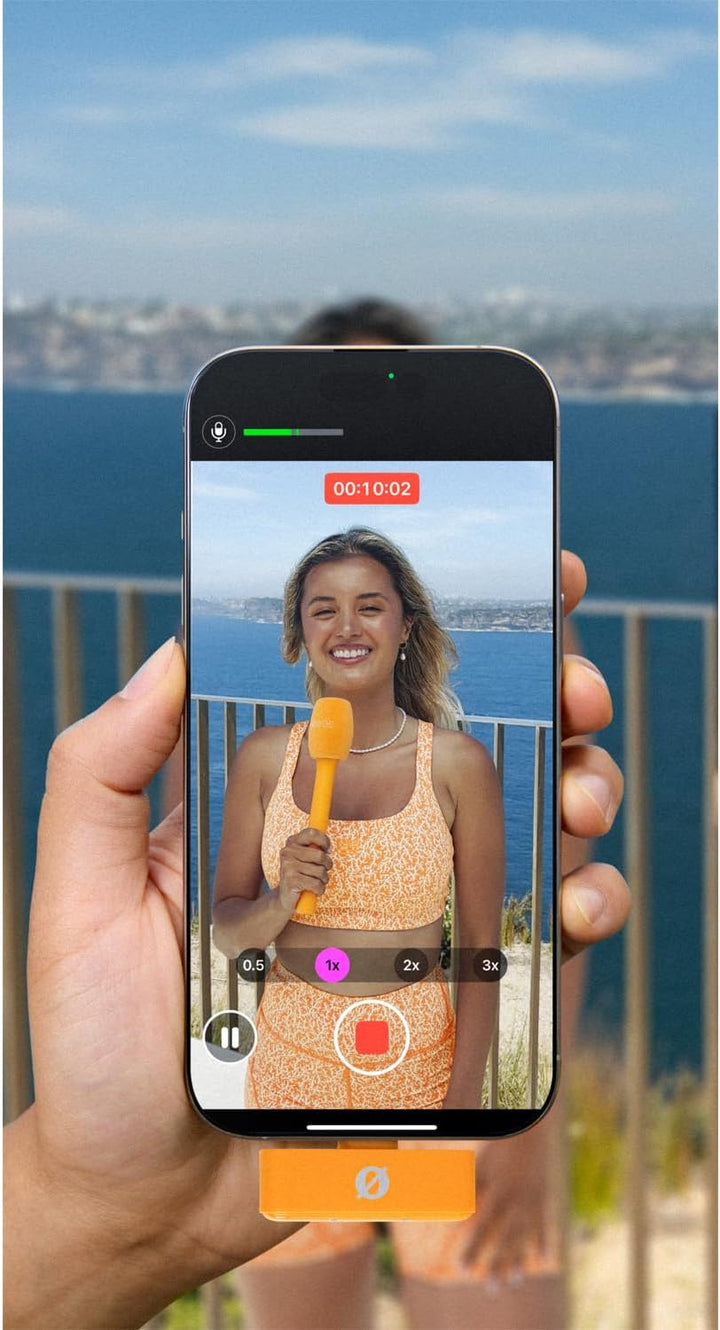 Rode Interview Micro Handadapter für Wireless Micro Mikrofon-System Orange mit keepdrum Mikrofasertu