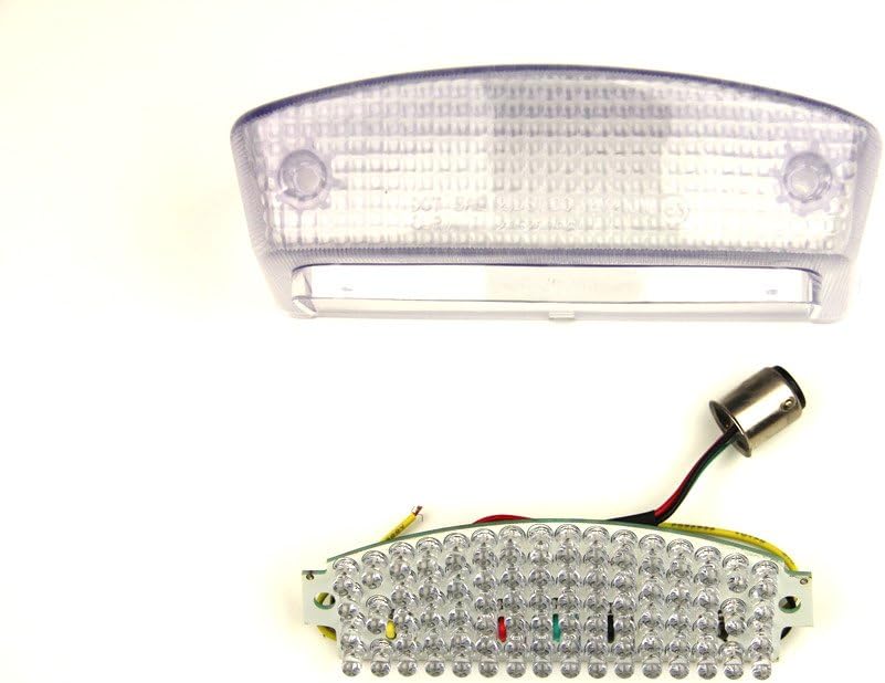 avdb-moto LED-Bremslicht mit integriertem Blinker kompatibel mit Ducati Monster (klar), klar