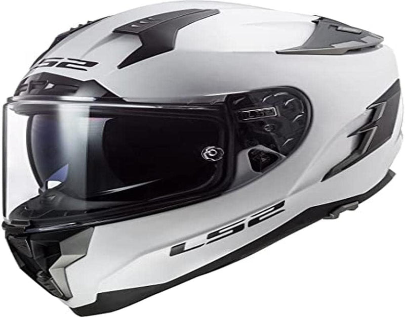 LS2 Motorradhelm FF327 CHALLENGER SOLID Weiss, Weiss, XL XL Weiss, XL Weiss