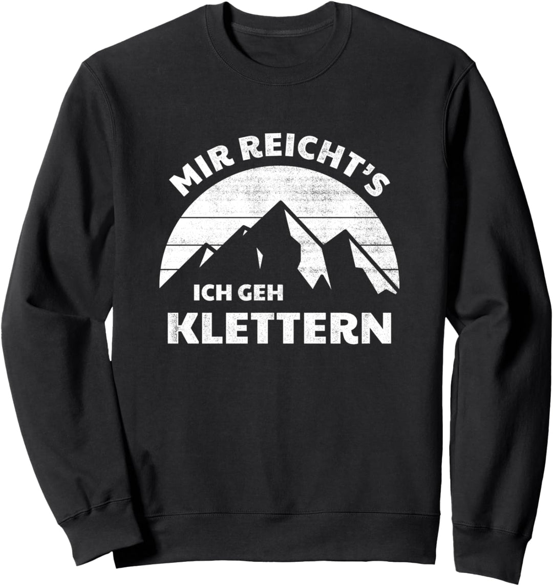 Kletter Geschenkidee für Bergsteiger Kletterliebe Bouldern Sweatshirt