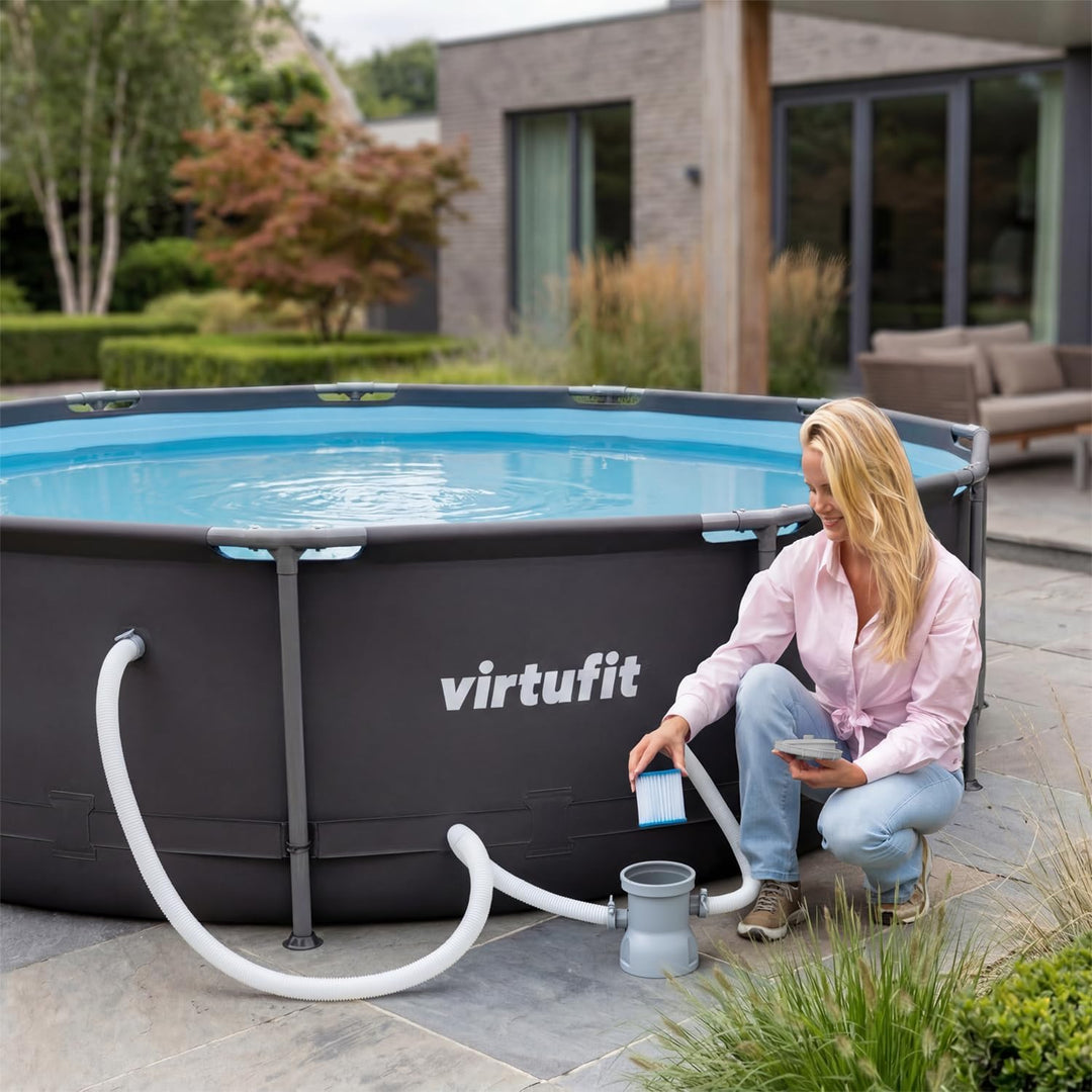 VirtuFit Poolkartuschenfilterpumpe - 300G/H