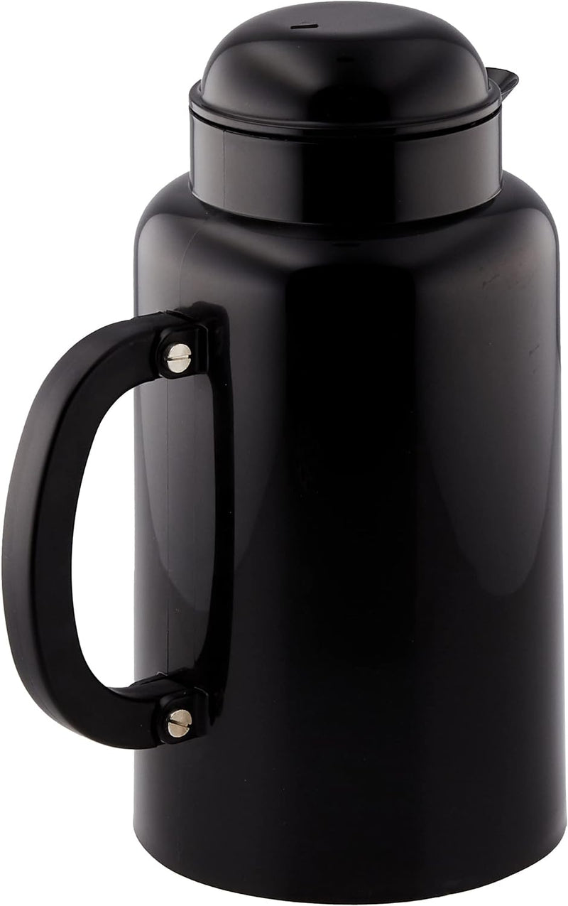 Bodum CHAMBORD Thermoskanne (Doppelwandig, Vakuumisolierung, 1,0 liters) schwarz, Schwarz