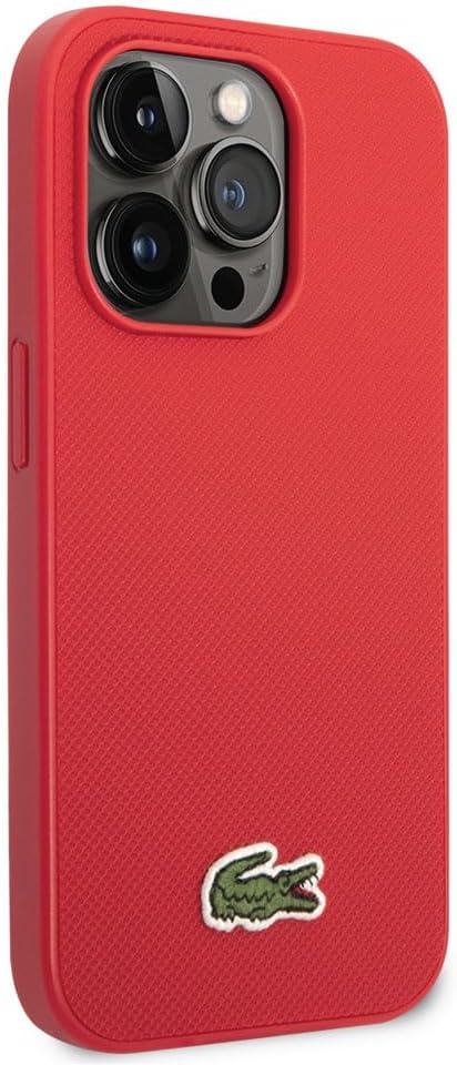 Lacoste LCHCP14XPVCR Hülle für iPhone 14 Pro Max 6.7" Rot hardcase Iconic Petit Pique