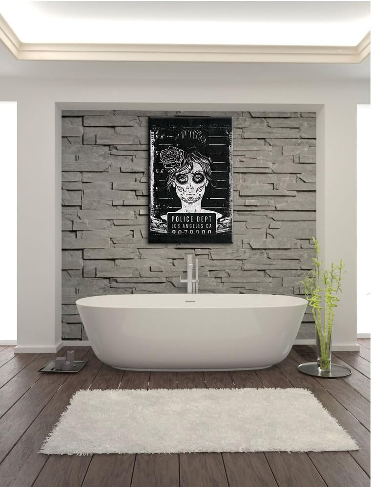Dark Busted black Bild auf Leinwand, XXL riesige Bilder fertig gerahmt mit Keilrahmen, Kunstdruck au