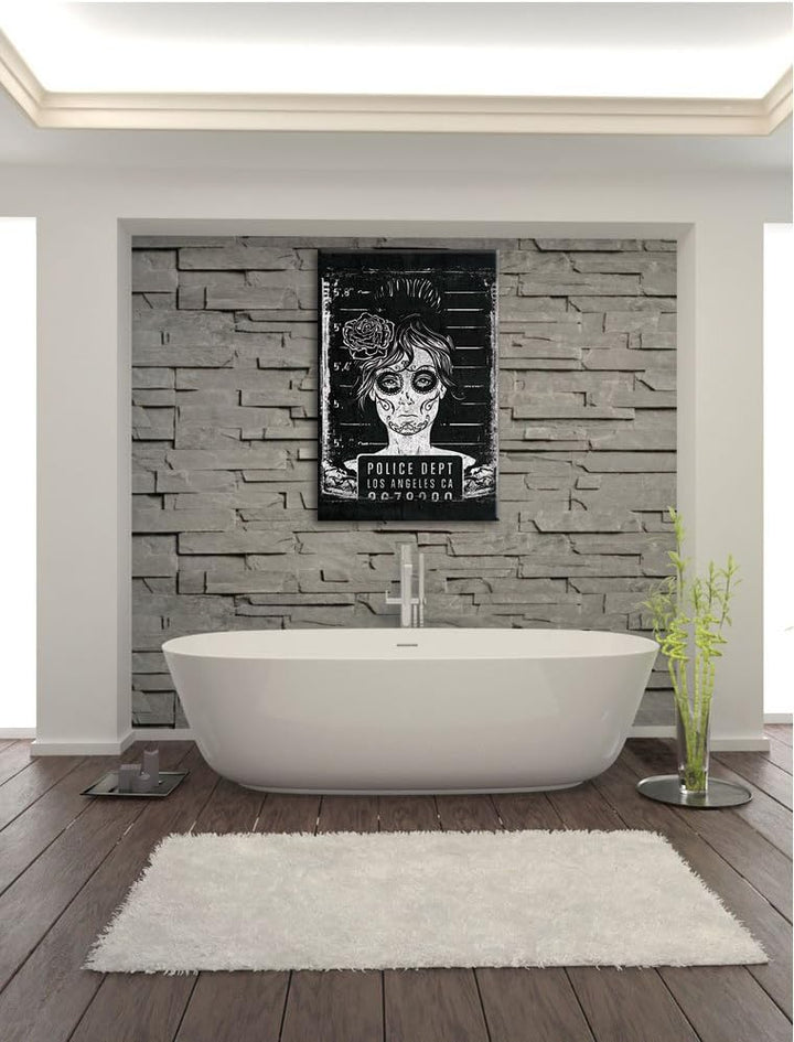 Dark Busted black Bild auf Leinwand, XXL riesige Bilder fertig gerahmt mit Keilrahmen, Kunstdruck au