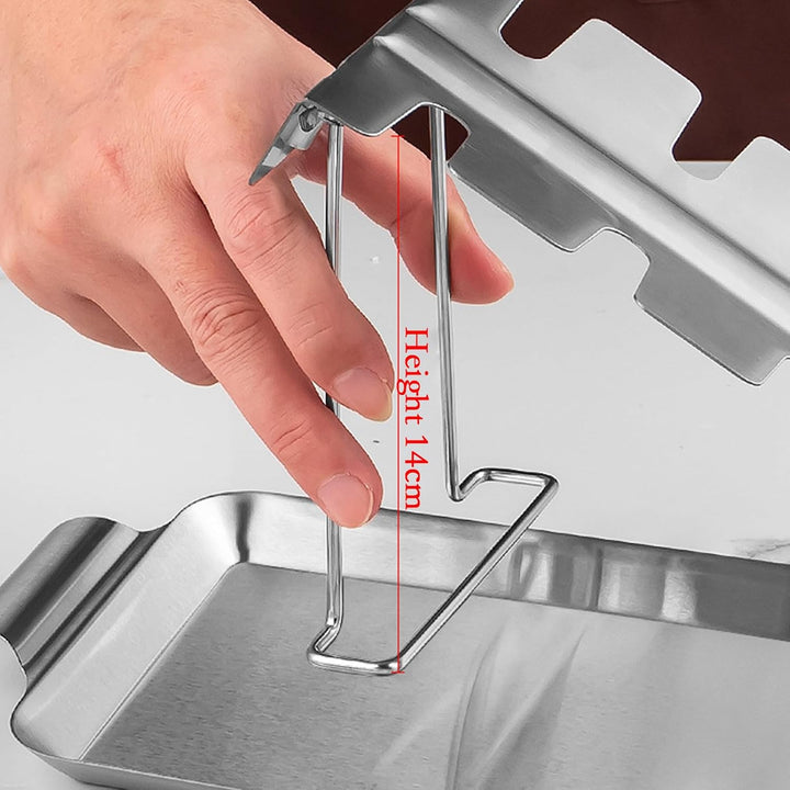 Hühnerschenkel Halter Für Grill - Edelstahl Grillrost Für Hähnchenkeulen & Smoker - Edelstahl Rostha