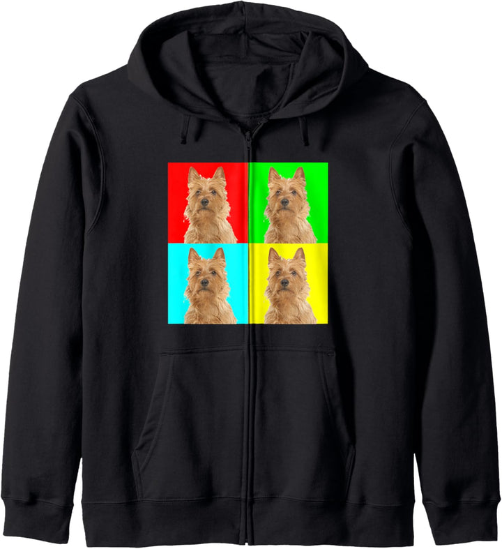 Pop Art Dog Australian Terrier Kapuzenjacke