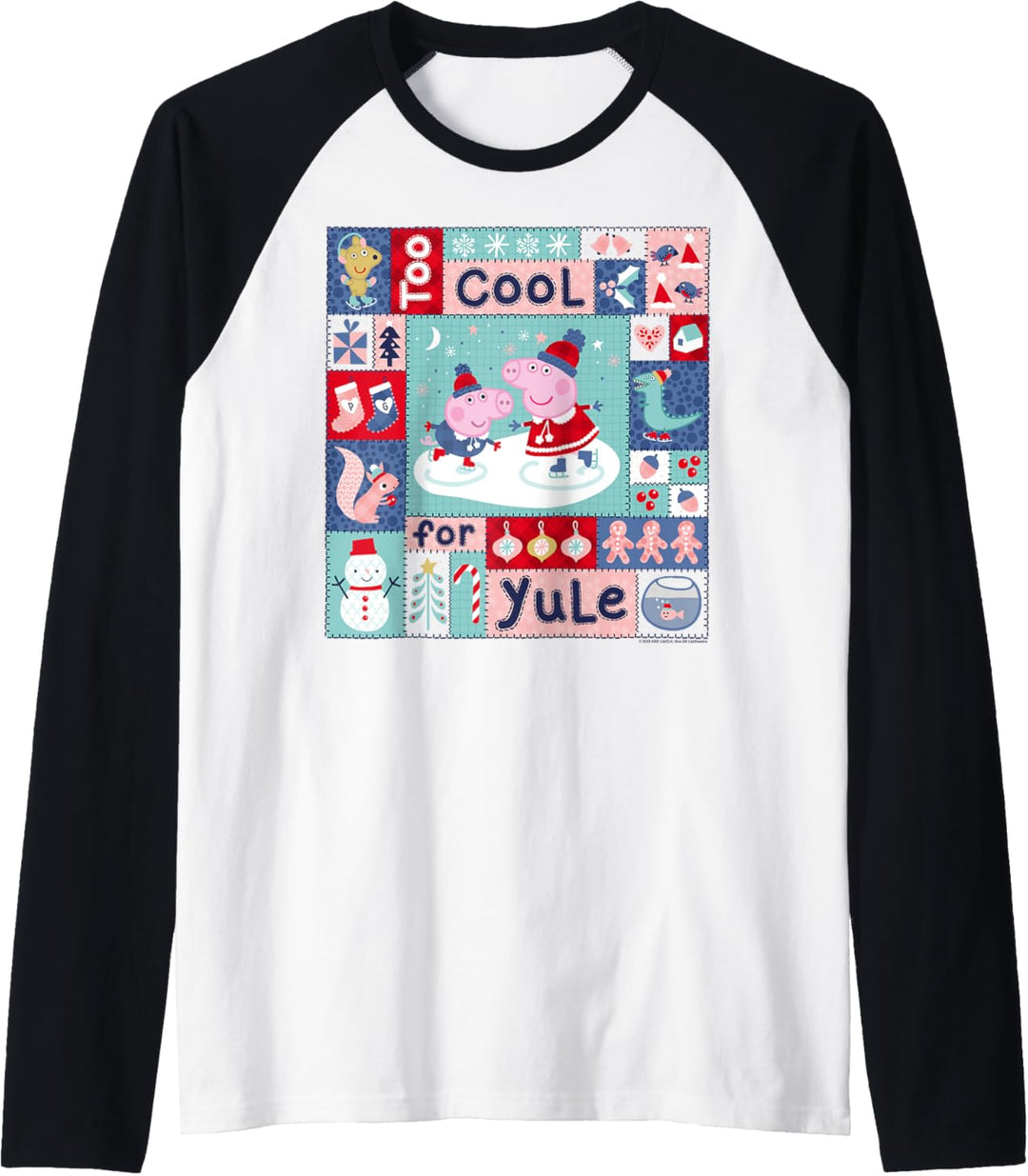 Peppa Pig Christmas Quilt Raglan