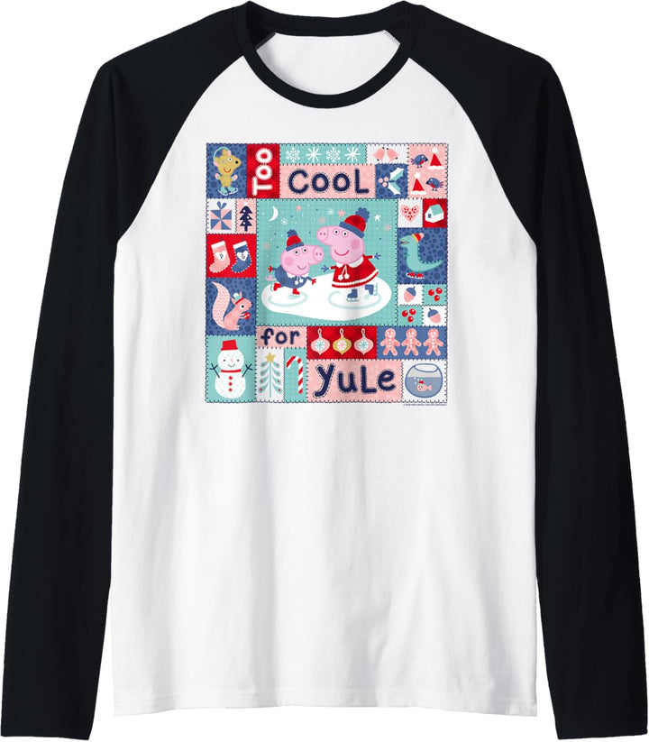 Peppa Pig Christmas Quilt Raglan