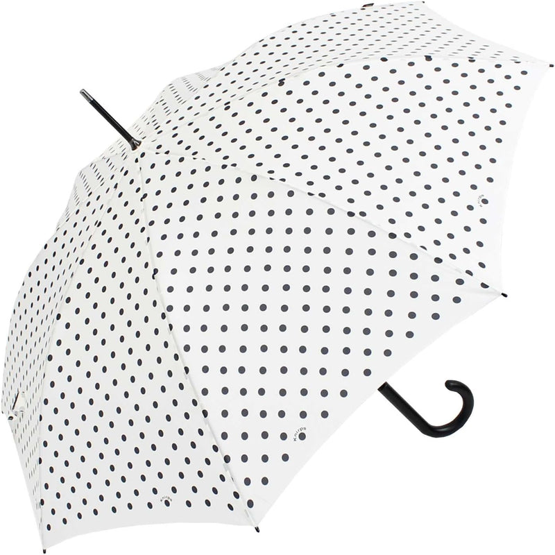 Knirps Stockschirm Damen Automatik Polka dots - White-Black, White-black