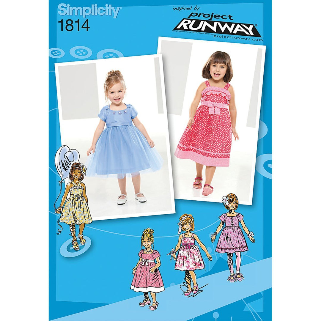 Simplicity Toddlers DRESSES-4-5-6-7-8