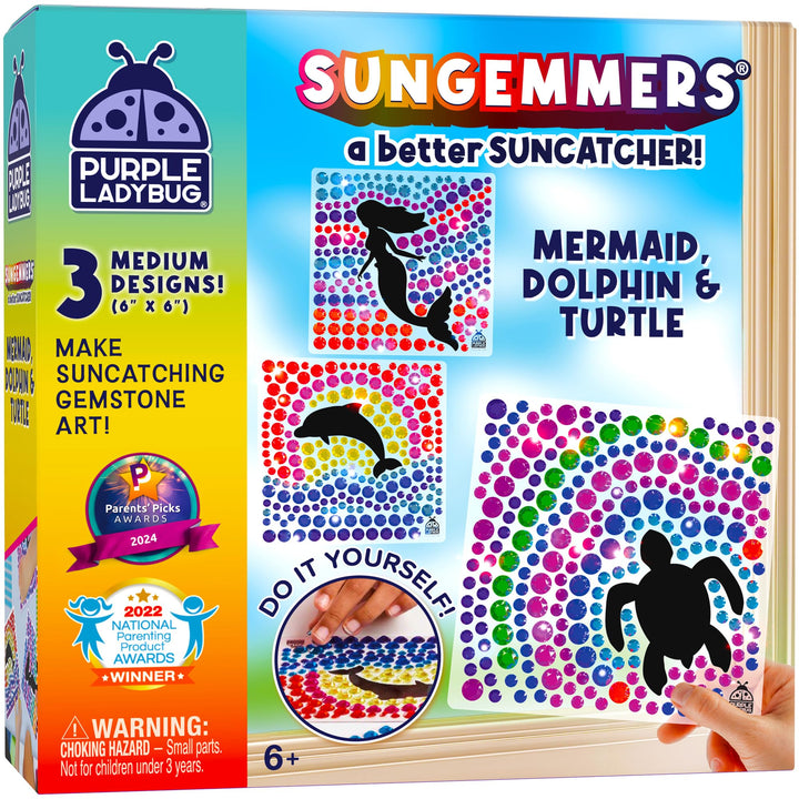 SUNGEMMERS Sonnenfänger Mosaik Bastelset Kinder ab 6 Jahre - Geschenk Mädchen 5 Jahre, Mädchen Gesch