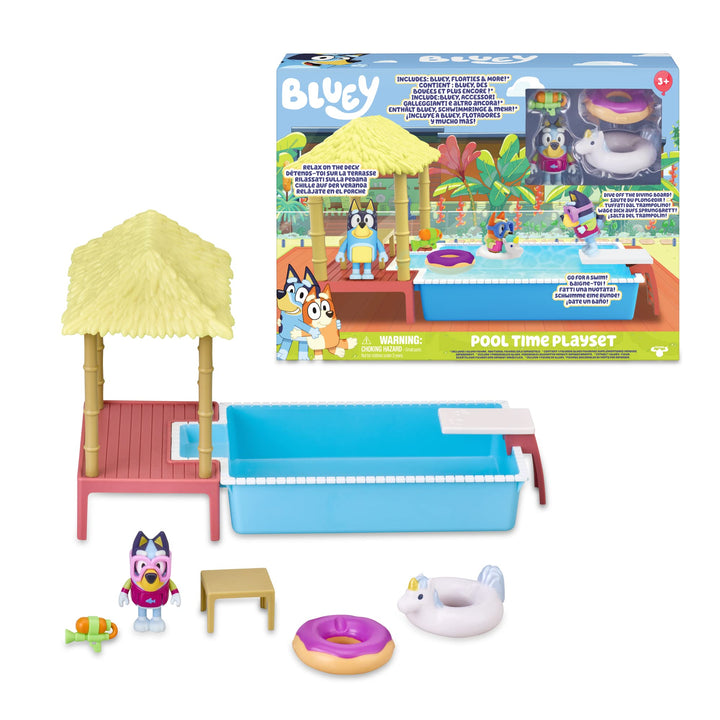 Bluey BLY22000 Playset Pool, bunt, Talla única