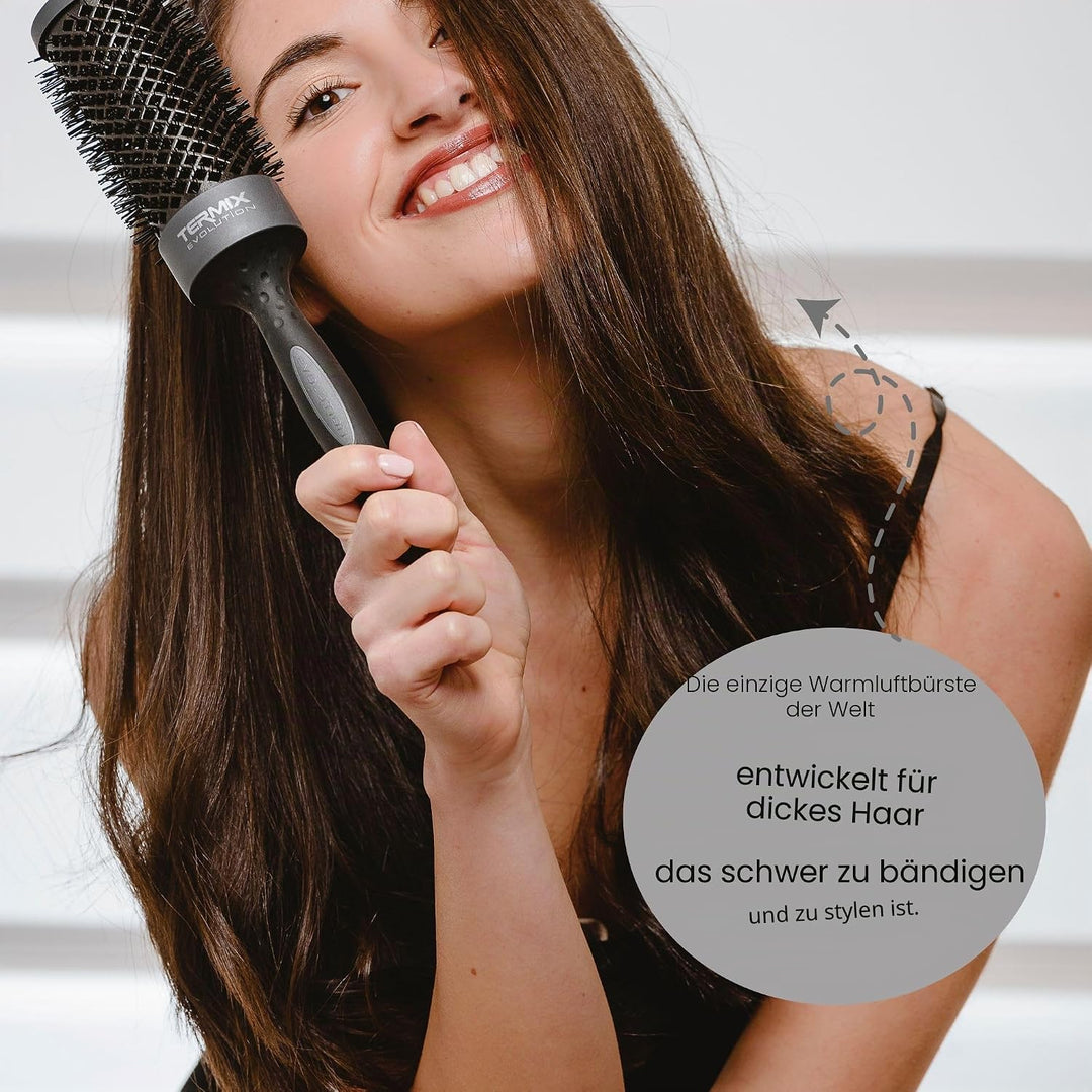 Termix Evolution Plus. Professionelle, thermische Rundhaarbürste mit Keramikrohr für den Friseursalo