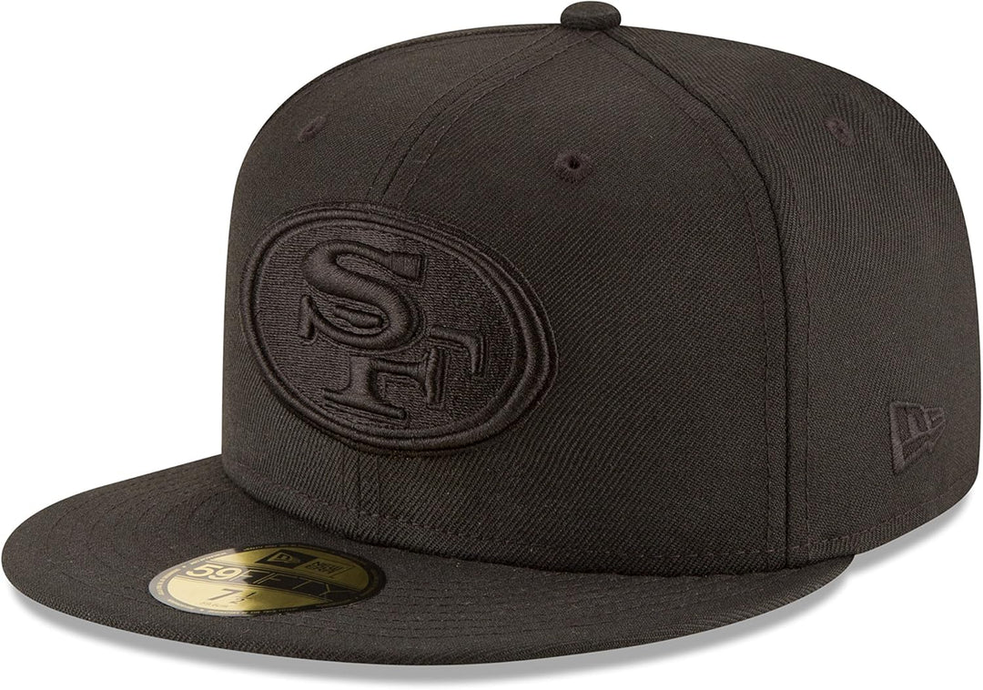 New Era 59Fifty Cap - NFL Black San Francisco 49ers 56-57 Schwarz, 56-57 Schwarz