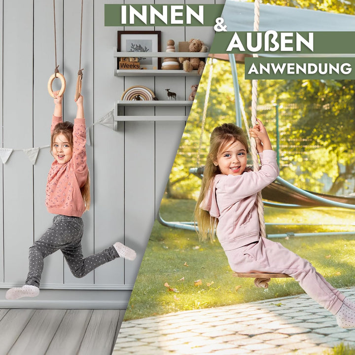 Goodevas Kinder Spielset – Indoor Klettergerüst und Outdoor Jungle Gym für Jungen und Mädchen – Klet