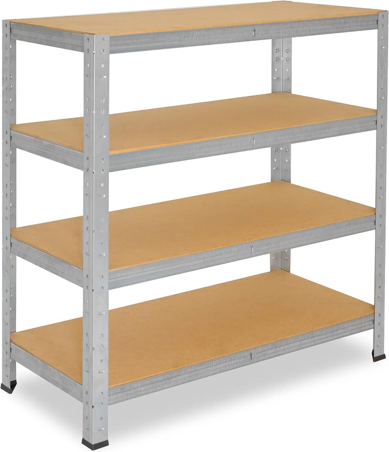 shelfplaza® 100x80x50cm Home Schwerlastregal verzinkt/Metallregal mit 4 Böden/Kellerregal Metall, Ga