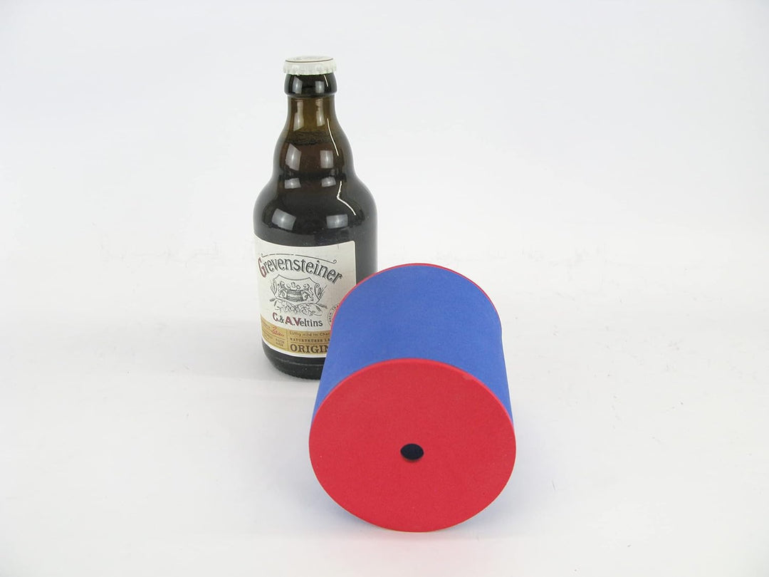 5 Blaue Getränkekühler - Bierkühler - Flaschenkühler für Kurze, Dicke 0,33L Bierflaschen aus bestem