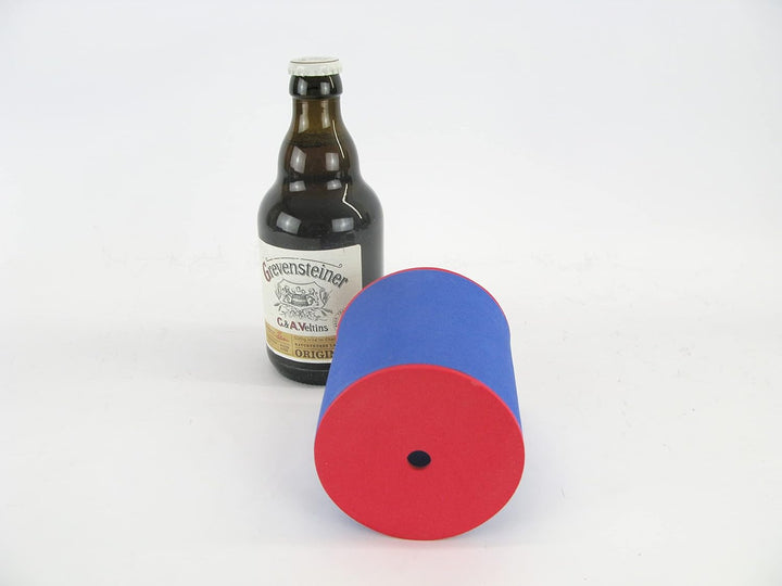 5 Blaue Getränkekühler - Bierkühler - Flaschenkühler für Kurze, Dicke 0,33L Bierflaschen aus bestem