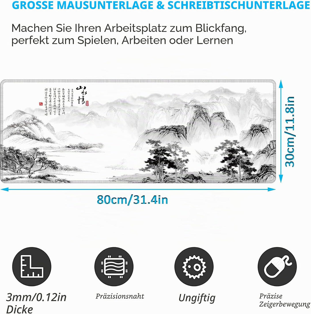 LL-COEUR Grosse Gaming Laptop Mauspad PC Tastatur Mausmatte XXL Schreibtischunterlage Büro Desk Pad