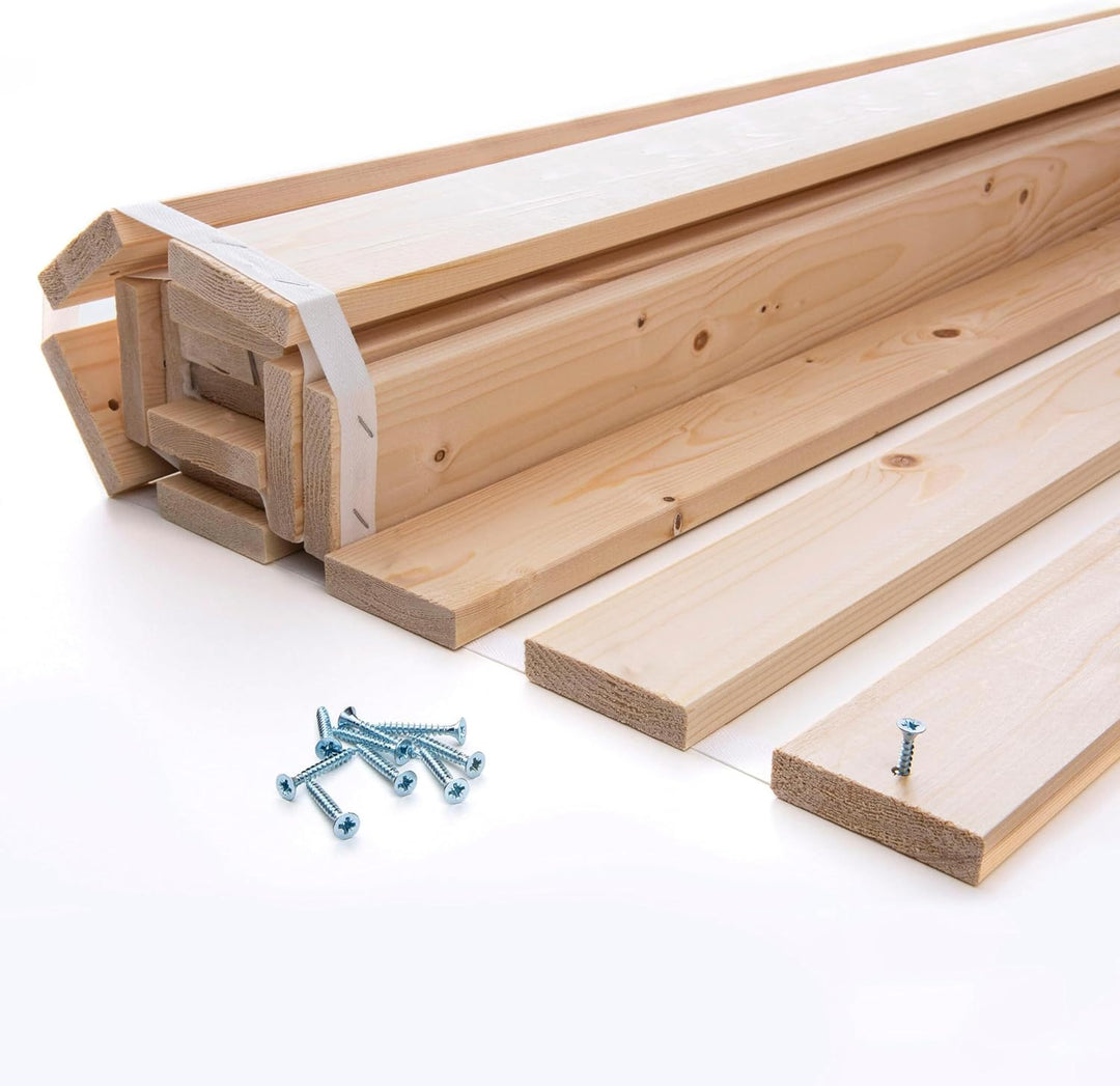 Betten-ABC Madera Natura XXL Rollrost, Massives Fichtenholz (Grösse: 90 x 200 cm, 21 Leisten), 90 x
