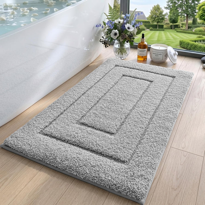 DEXI Badteppich rutschfeste,weicher Badezimmerteppich Wasserabsorbierend Badematte maschinenwaschbar