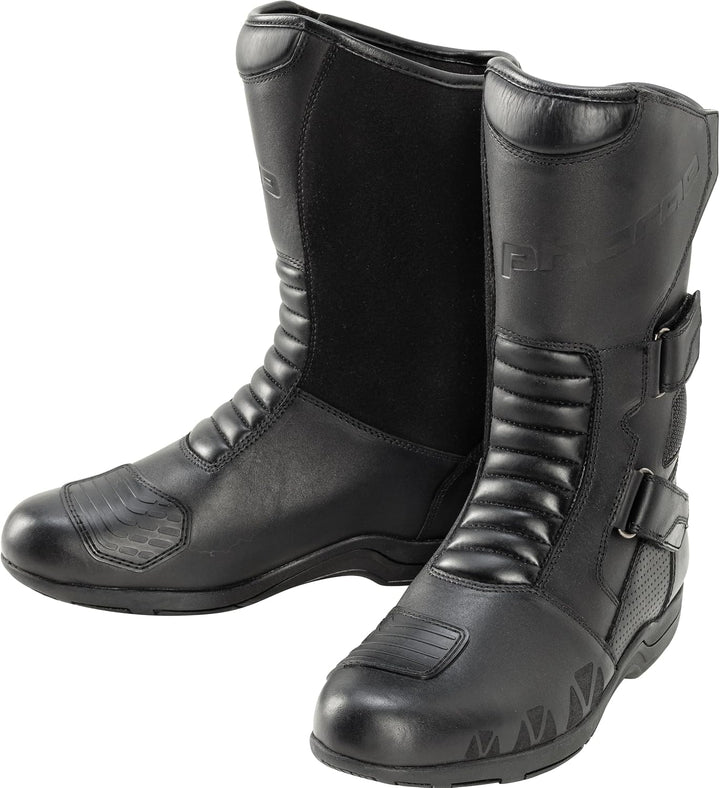 Lucania WP Motorradstiefel Lang Wasserdicht &amp; Atmungsaktiv Rindsleder Komfort &amp; Schutz, 41 EU