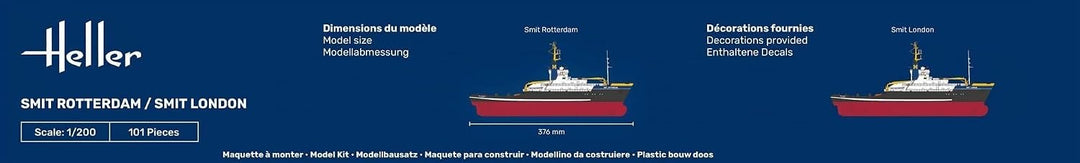 Heller 80620 Modellbausatz Hochseeschlepper Smit Rotterdam