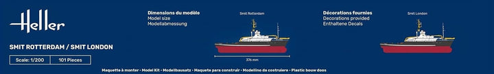 Heller 80620 Modellbausatz Hochseeschlepper Smit Rotterdam