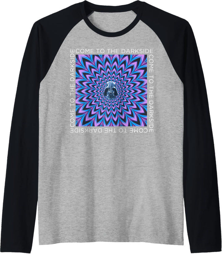 Star Wars Darth Vader Trippy Come To The Darkside Raglan