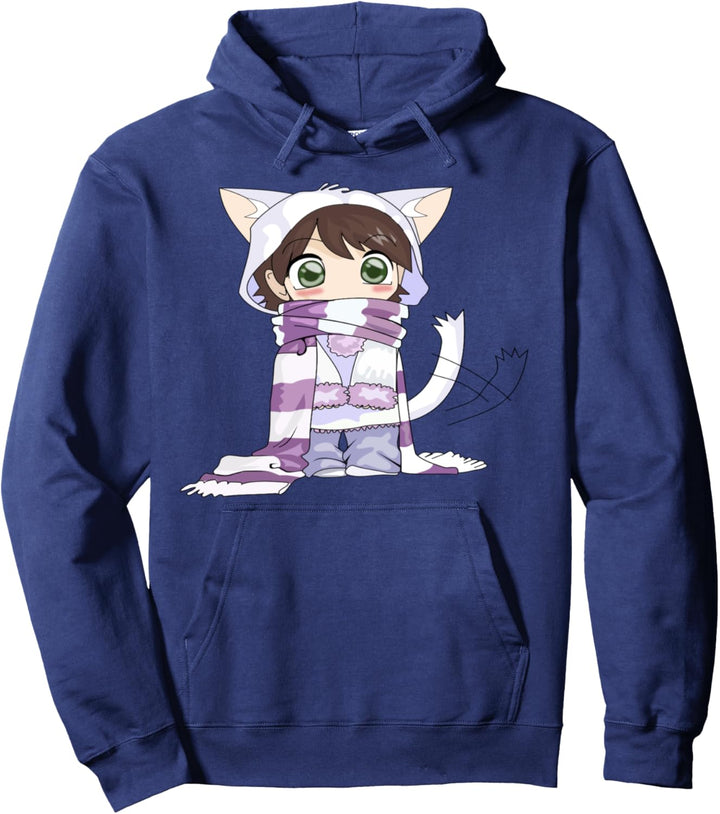 Chibi Katze Anime Mädchen Pullover Hoodie Pullover Hoodie