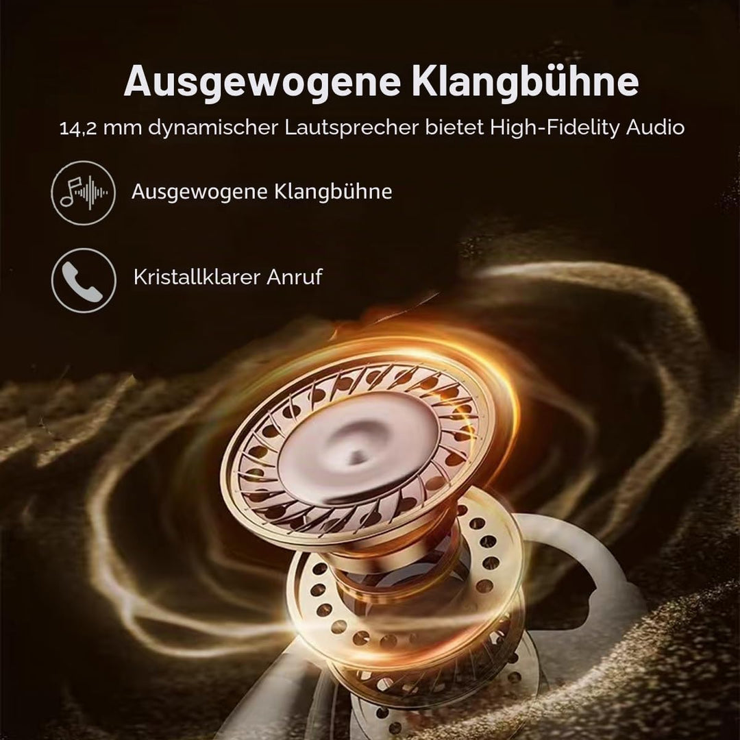 Snug 10 Open-Ear Sport Bluetooth-Ohrhörer – Ultraleichte kabellose Kopfhörer mit Ohrbügel, sicherer